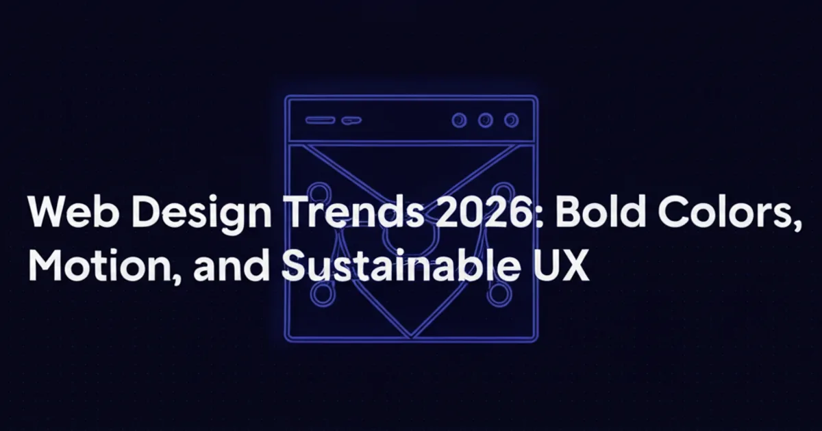 Featured image for Web Design Trends 2026: Bold Colors, Motion, and Sustainable UX