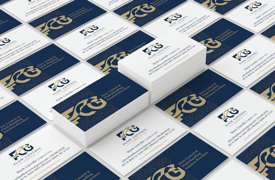 Flow Control Group business card design