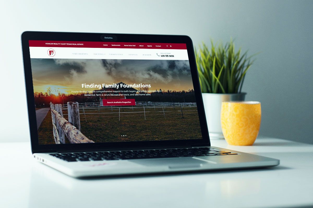 Fowler Realty website with listing management